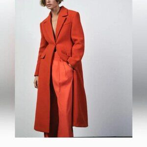 ZARA FITTED WOOL BLEND COAT ZW COLLECTION